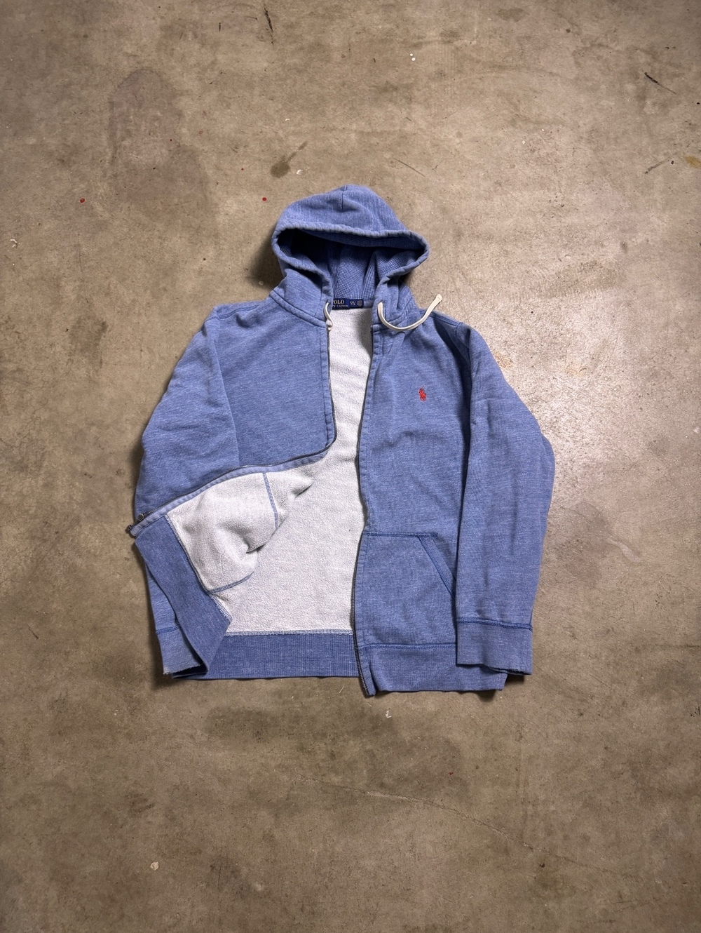 Polo Ralph Lauren Full Zip Hoodie Blue 2XL